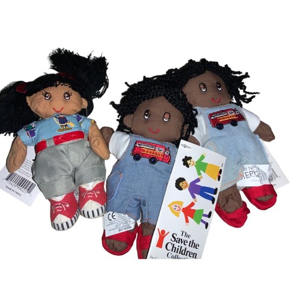 Cavanagh Group Toys Save The Children Bean Bag Plush Dolls Lot Of 3 Dolls 998 Poshmark